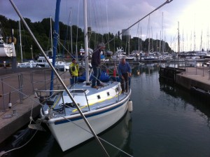 In the Shotley lock with 'Throstle'