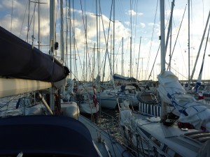 Rafted in Samso Harbour