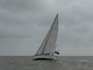 Wind just west of N along Felixstowe beach and a sail all the way to Orford Haven