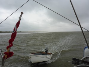 Heading back to our mooring in Orford from Aldeburgh