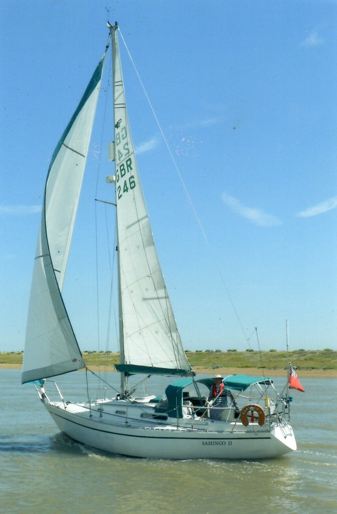 Samingo ll a Sadler 32, James's boat since 2006